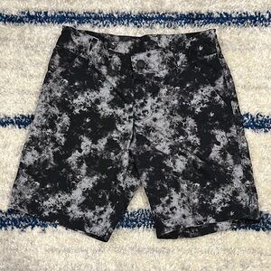 Kids Black and White Tie-Dye Board Shorts